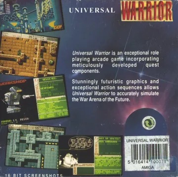 Universal Warrior box cover back